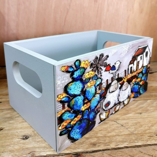Hout Boksie Blou Kaktus