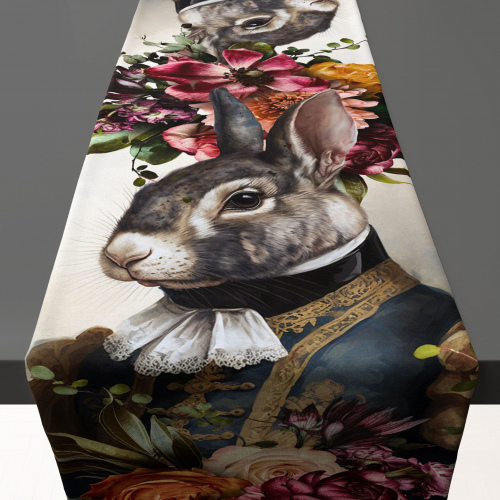 Gentleman Rabbit Table Runner 