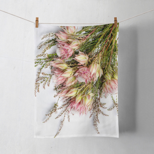 Protea Pink Fynbos Food Towel 