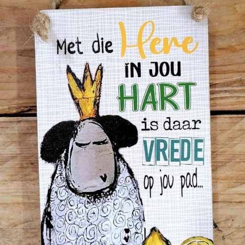 Hangbordjie Met die Here in jou hart