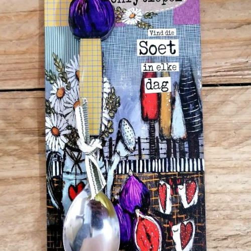 Konfytlepel Wit Blomme Vye