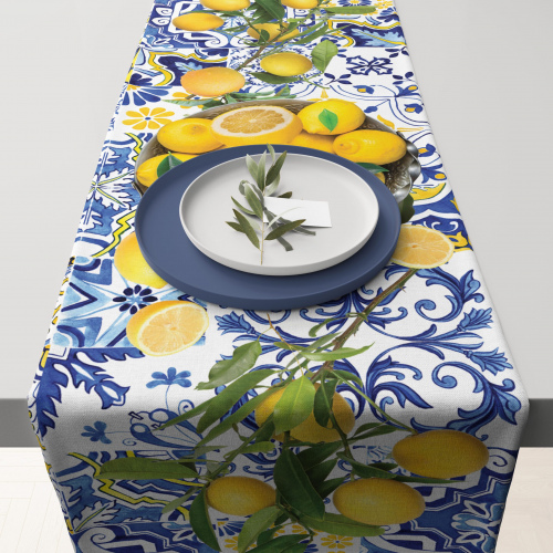 Amalfi Santorini Table Runner