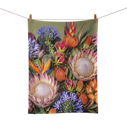 Protea Green Lux Food Towel