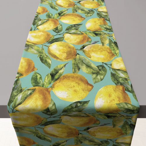 Amalfi Lemon Green Table Runner