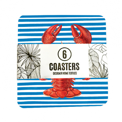 Amalfi Crayfish Stripe Coasters