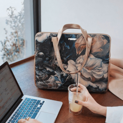 Laptop Bag Flowers 