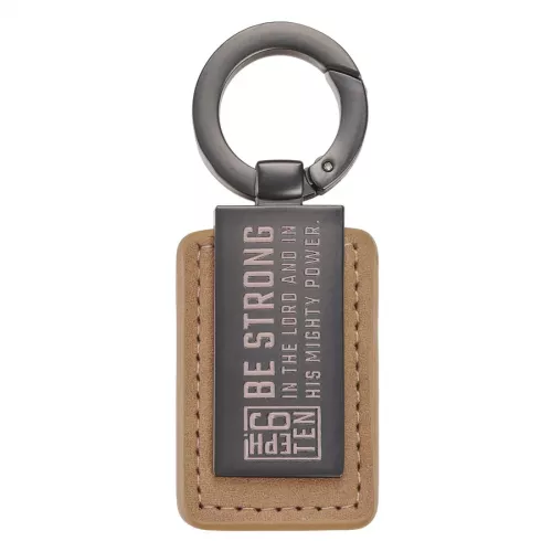 Be Strong Woodland Collection Keyring