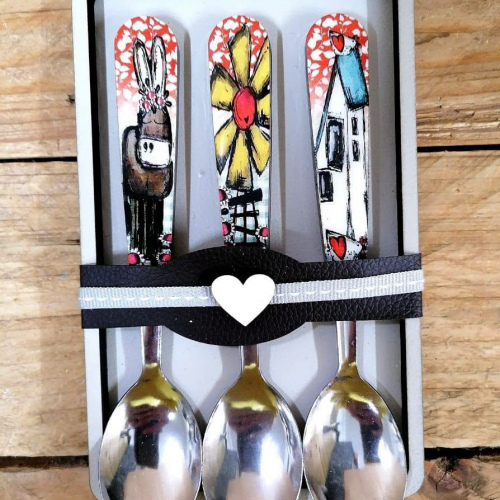 Teaspoon Set Donkie Windpomp Huisie