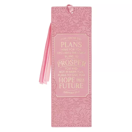 Hope And A Future Pink Vintage Bloom Collection Bookmark