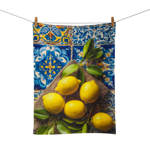 Amalfi Lemon Tile Food Towel