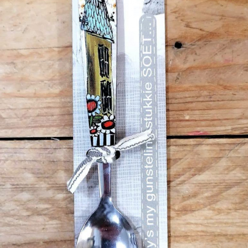Teelepel Huisie Blou Dak