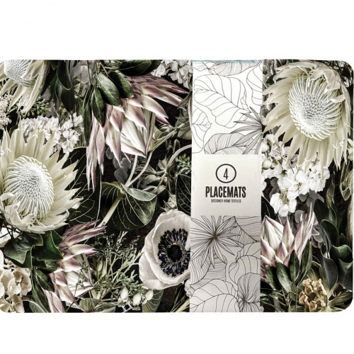 Protea Green Lush Neoprene Placemats